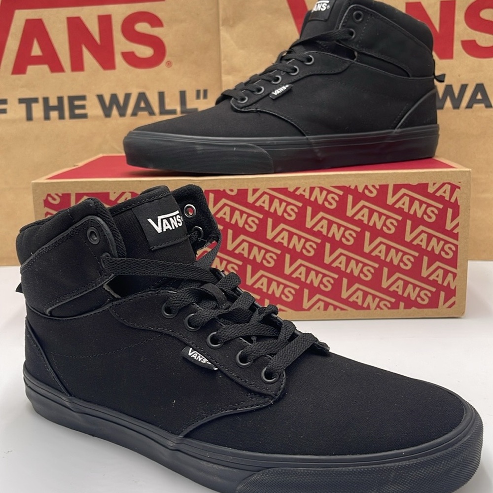 Vans Men’s Black High-Top Sneakers Atwood Hi (Canvas) Black/Black
VN0A38B…